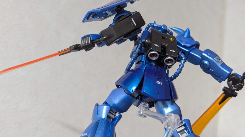 後ろから。今までつや消し仕上げしかやってきませんでしたが、クリア仕上げも悪くないと思いました。今後はうまく使い分けて表現の幅を広げていきたいですね。最後までご覧いただきありがとうございました。