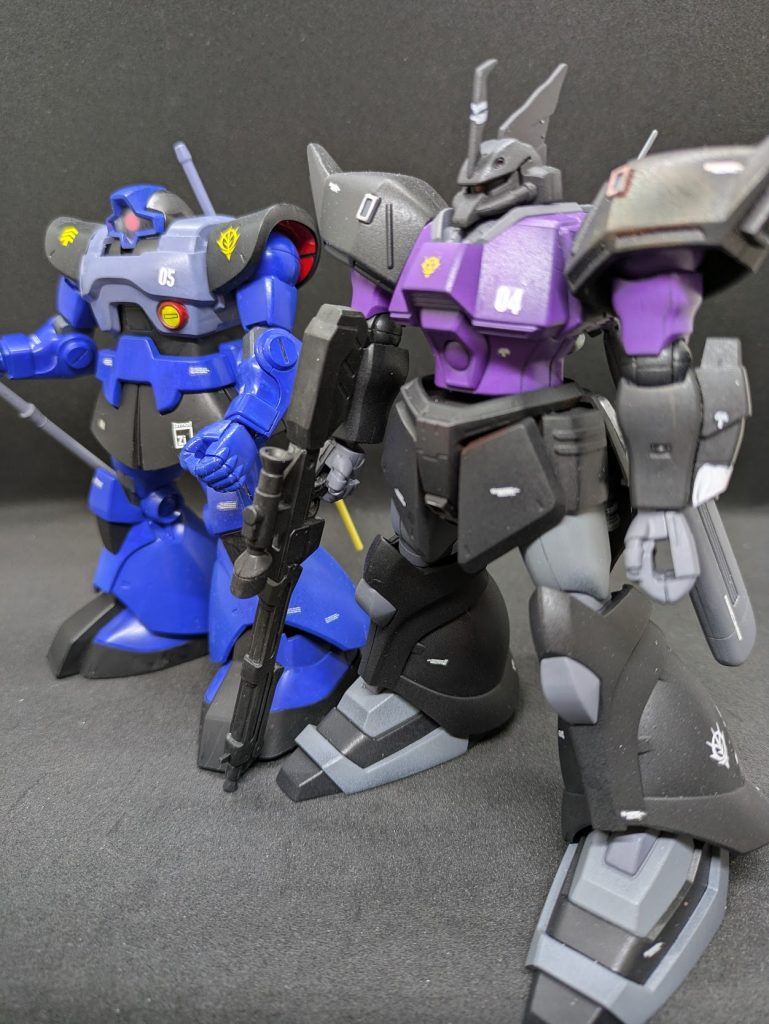 MS-14JG＆MS－09R（花火中尉専用ゲルググ＆グリシーヌ大尉専用ドム）