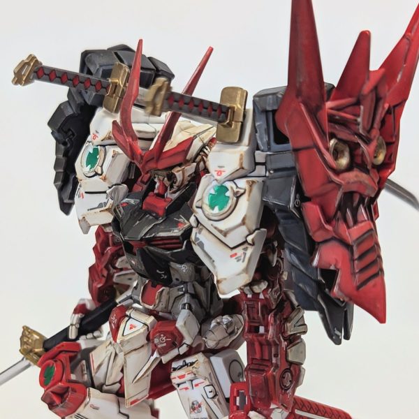 1/144HG戦国アストレイ頑駄無　全塗装完成品 HG 戦国アストレイ頑駄無 製作記5（完成） - でしあか