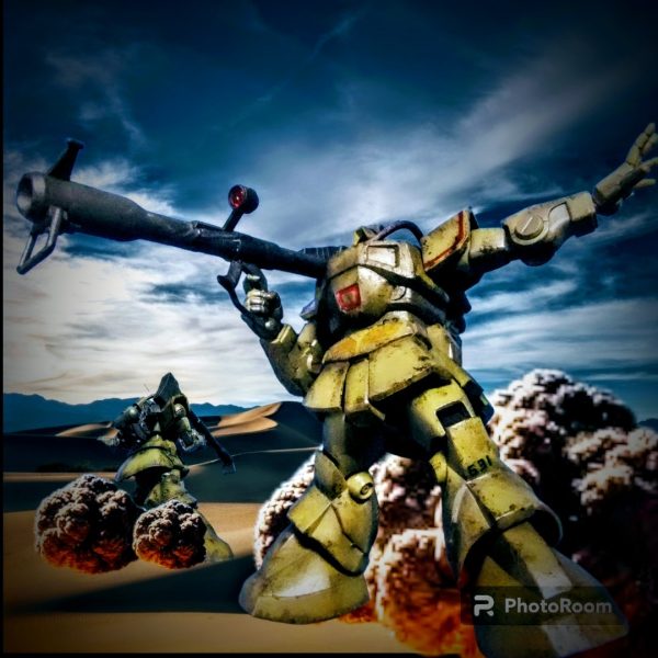 バンダイ　旧キットとHGUCドムニコイチでどむトロピカルテストタイプを作ってみた😁