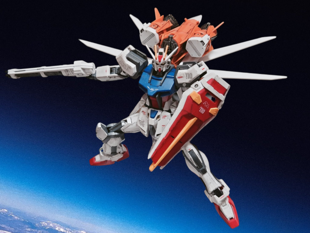 本来はこちらの方が正しい装着なのですが、羽根大きくしたら上下反対の方が見栄え良かったので、そちらメインにしました。