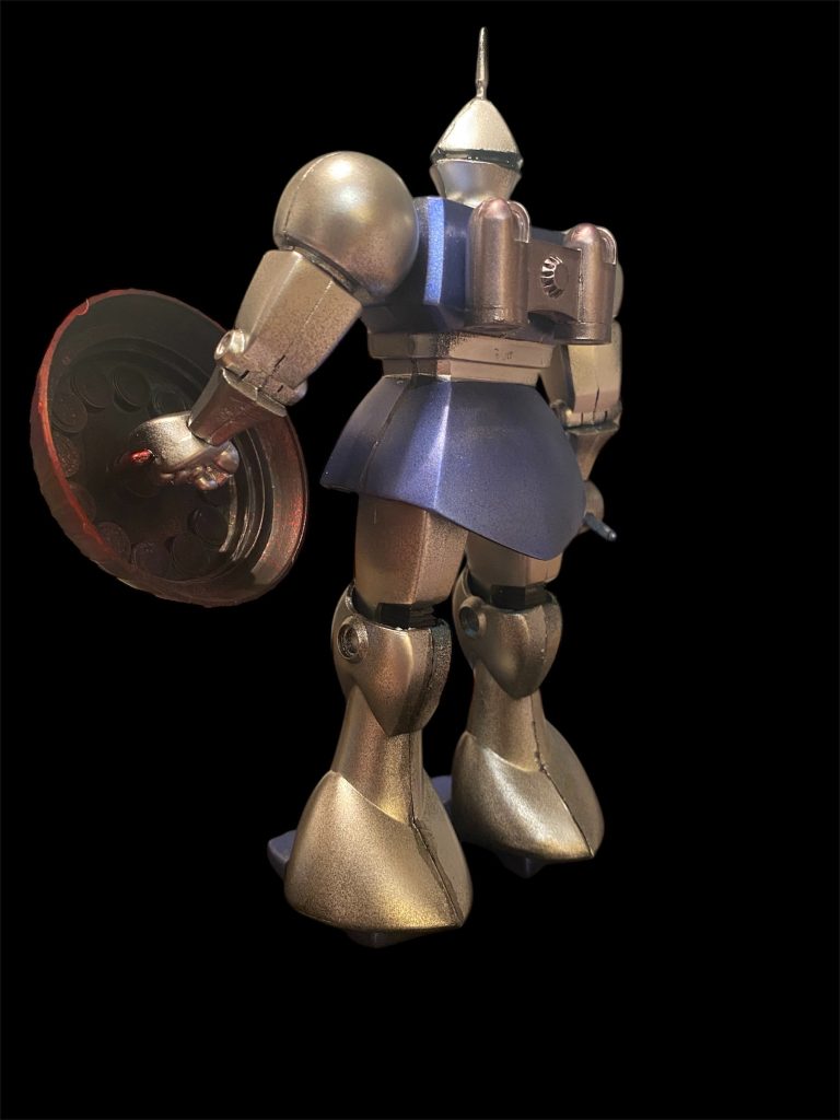 バックショット。ランドセルはガンメタで仕上げました。