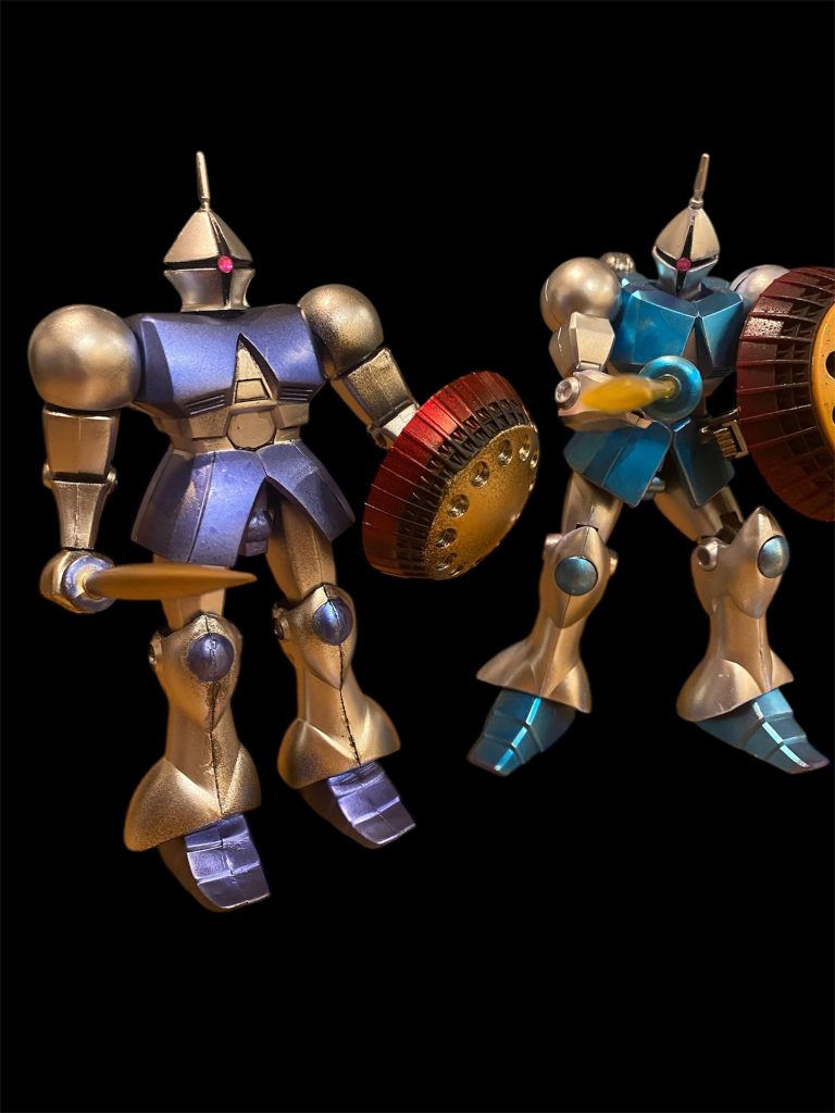 HGとの比較。可動域は仕方ないかな。旧キットの方がアニメ寄りな気もします。