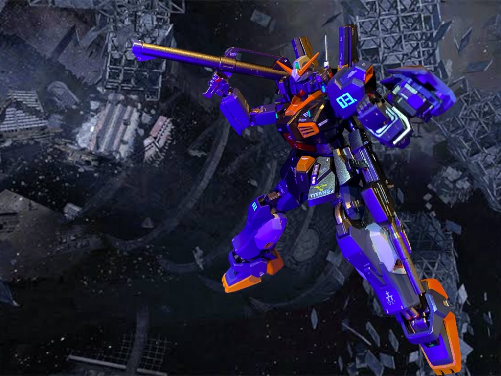 数日の後──ブリーフィングルームを訪れたのは総司令であるバスク・オム大佐であった。「諸君に一つ残念な知らせを伝えなければならない、、、先日、暗礁宙域における機動試験中にガンダムマークⅡ4号機は墜落事故を起こして大破、君たちの同志、勇敢なるポール・ニカイドウ中尉は殉職された。」「ポールが、、、信じられない。俺たちの中でも誰より冷静沈着だったアイツが、、、」うなだれるジェリドをエマとカクリコンが慰める。「誠に、誠に残念な結果である、、、しかし、しかし我々に立ち止まっている時間は無い!中尉の駆った機体を、マークⅡを何としても完成させねばならない!間もなく開発は最終フェーズに移行し、テスト機も制式採用塗装が施されるだろう。これは、ティターンズのティターンズによるティターンズのためのガンダムなのだ!!」