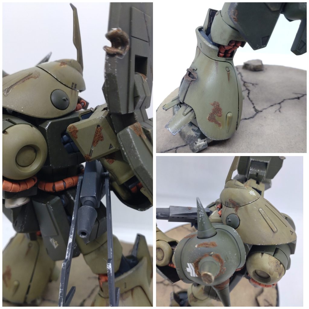 錆塗装、というか本当に錆びているのでかなりリアリティーがでます。この際、MSが錆びるのかは考えてはいけない・・・しかし・・・、お手軽過ぎてちょっと負けたような気もする一品でした！