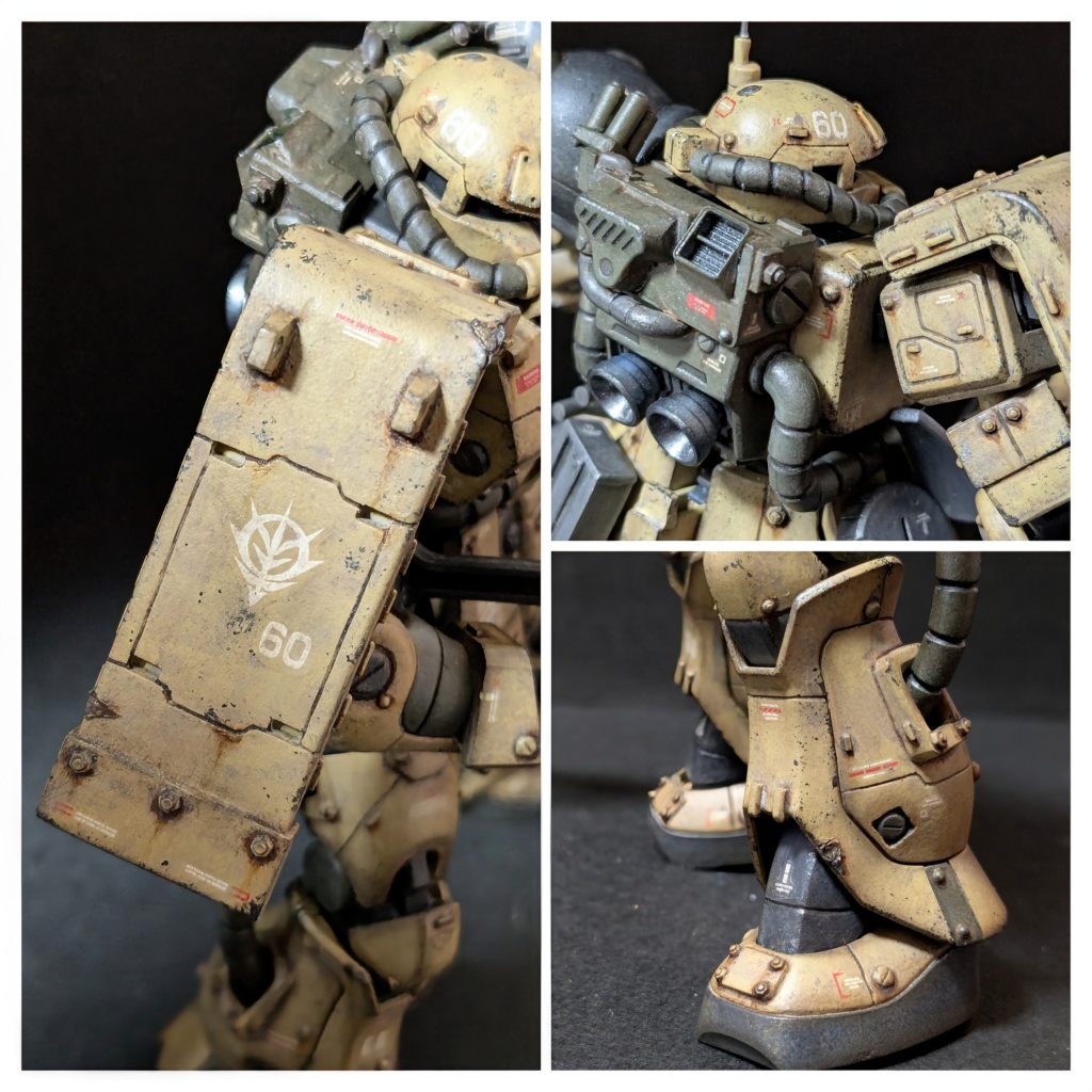 装甲剥がれ、錆だれ。