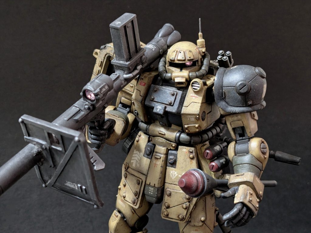 本体より先に作ったバズーカ（ラケーテン・バズ風）。これが作りたかったといっても過言ではないです。