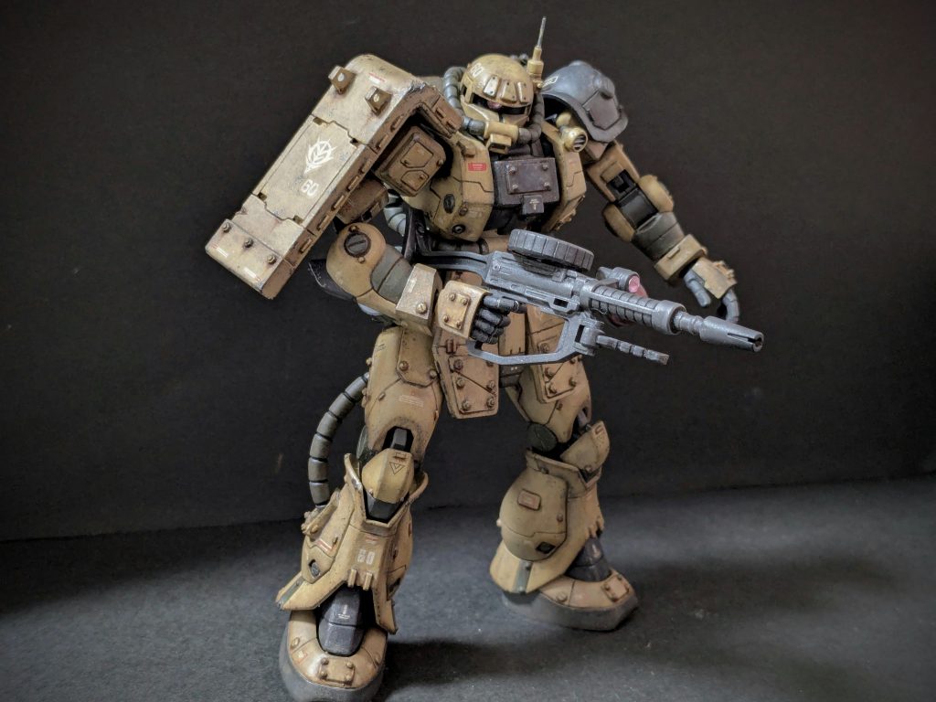 後悔がないよう、「俺のザク」を丁寧に作りました。