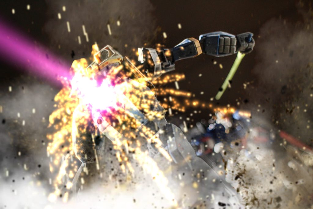 無念(gundam-kao9)今回みそ初段が、決めたテーマがとにかく突進そして撃墜でした〜、この1枚のためにZ君友情出演です(gandam-hand1)量産機を作るときはパイロットのお顔が見えない場合もあるので、パイロット側を想像してこうやりたいを形にしてみました(gundam-kao2)結論乗ってる人のことを考えると途端に機体が生きてるって感じたので(それを撃墜で締める悪魔)こういう楽しみ方もいいな〜とまた一つガンプラにハマりそうです(gundam-kao2)それでは!ここまでの閲覧ありがとうございました!友情出演のZ君、そして主演のバーザム君未熟な私のごっこ遊びに付き合ってくれてありがとう〜楽しかったよ〜(iori_sei)