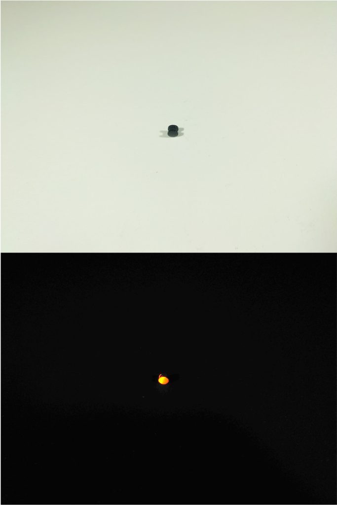 モノアイは紫外線で発光します。