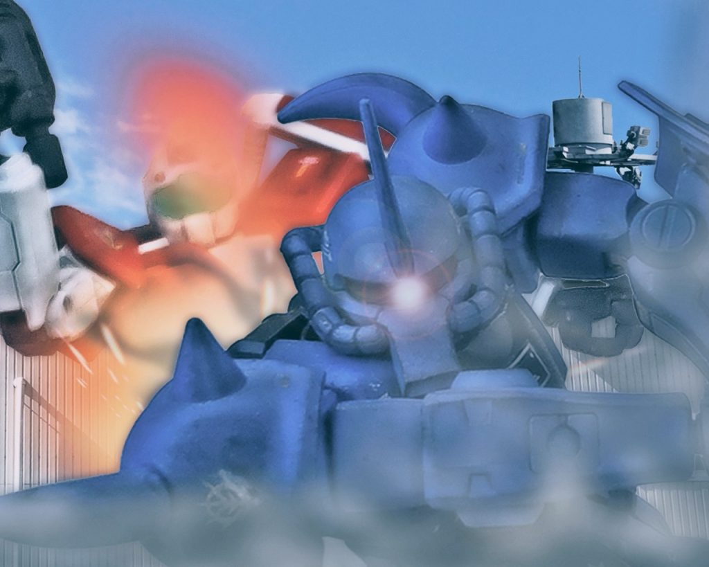 「隊長っ…!!!?」ラカンは次から次に来る敵機を一つづつ仕留め、ビリーの元へ向かう。ラカンのグフも残りの残弾が少なく長期戦には苦しい状態であった。それでも隊の指揮官を失う訳にはいかないと、自らを奮い立たせる。(…貴方は…、貴方にはまだすべき事がある!!)