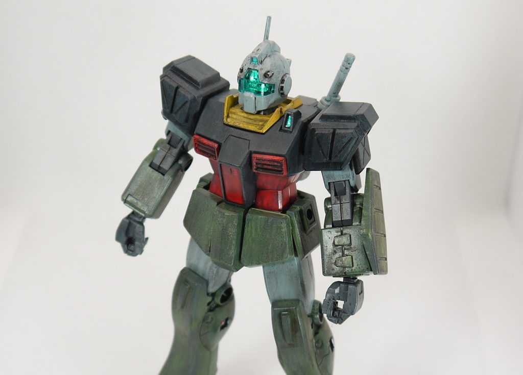 HG 1/144 ジムII・セミストライカー（筆塗り）