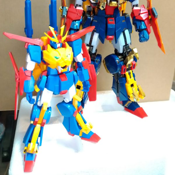 HGBF＆超合金魂 ガンダムトライオン３親子