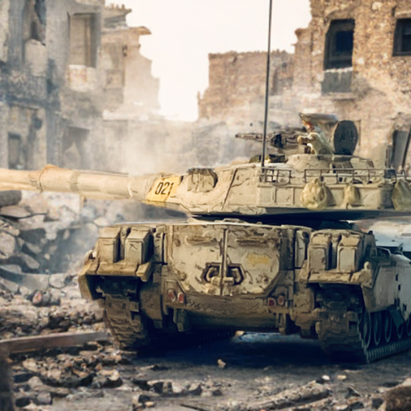 61式戦車とホバートラック　with Picsart