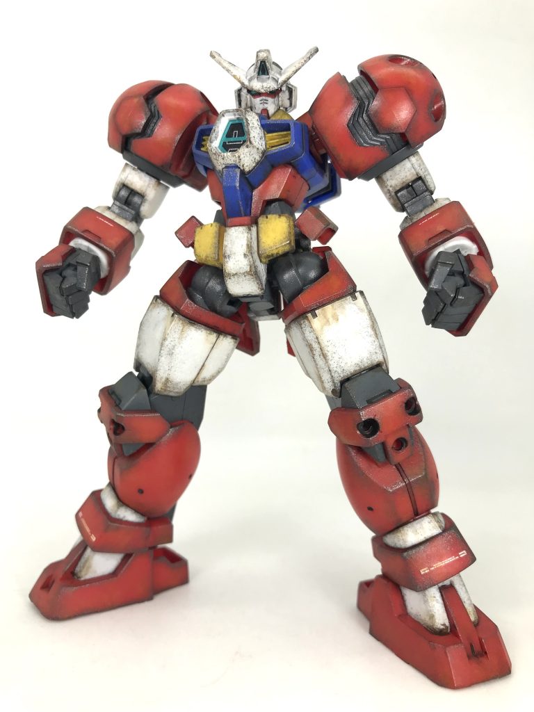 機動戦士ガンダムAGEよりガンダムAGE-1 タイタス成型色ウェザリング仕上げ