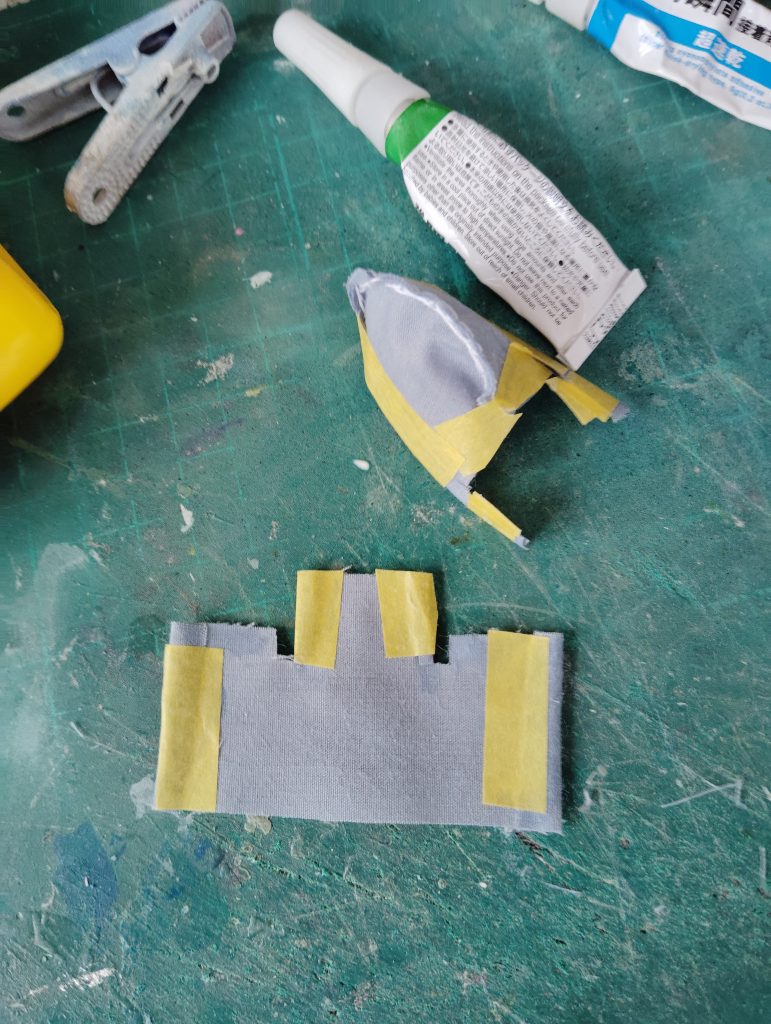 ミシンが使えないので本返し縫いで仕上げました経験が浅いのでこれからも精進します