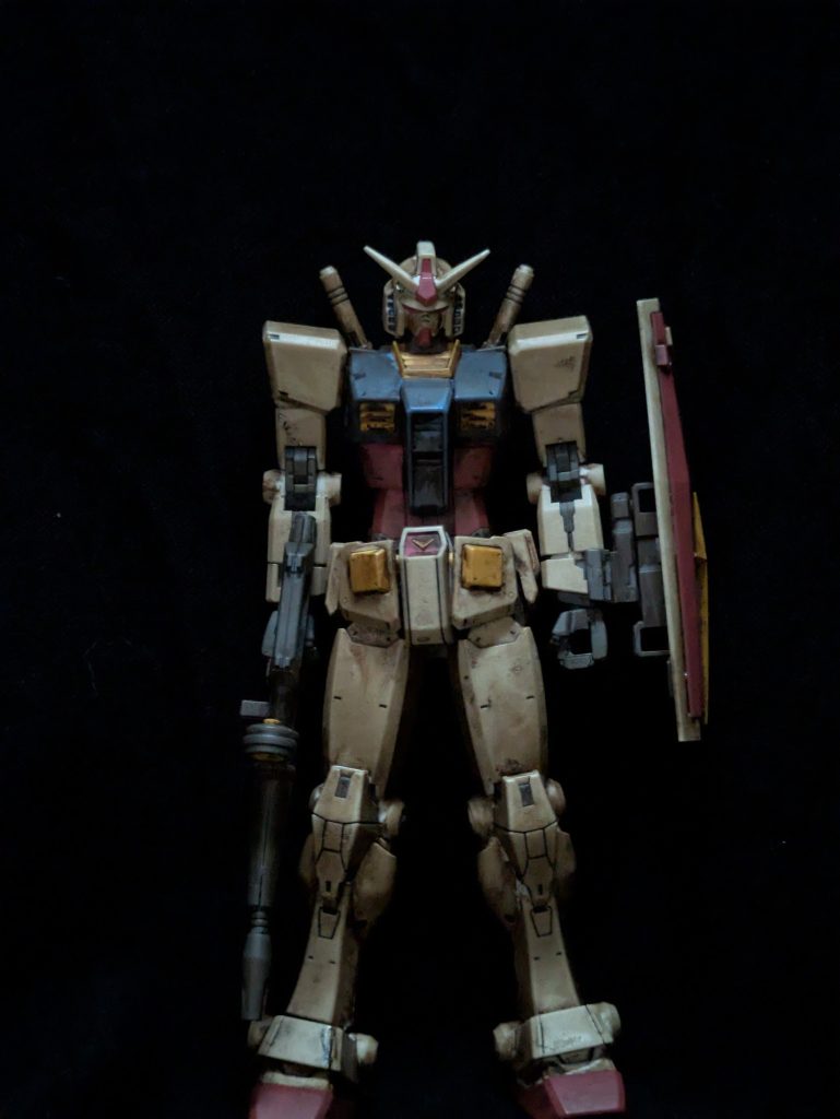 正面(綺麗に立たせたかった……)