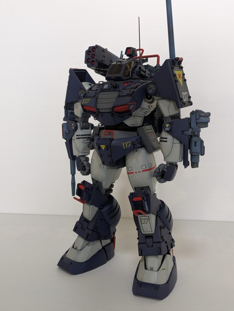 ゲルググに1/48旧キットのボディを着せてみました。これをミキシングと言っていいのかどうか…