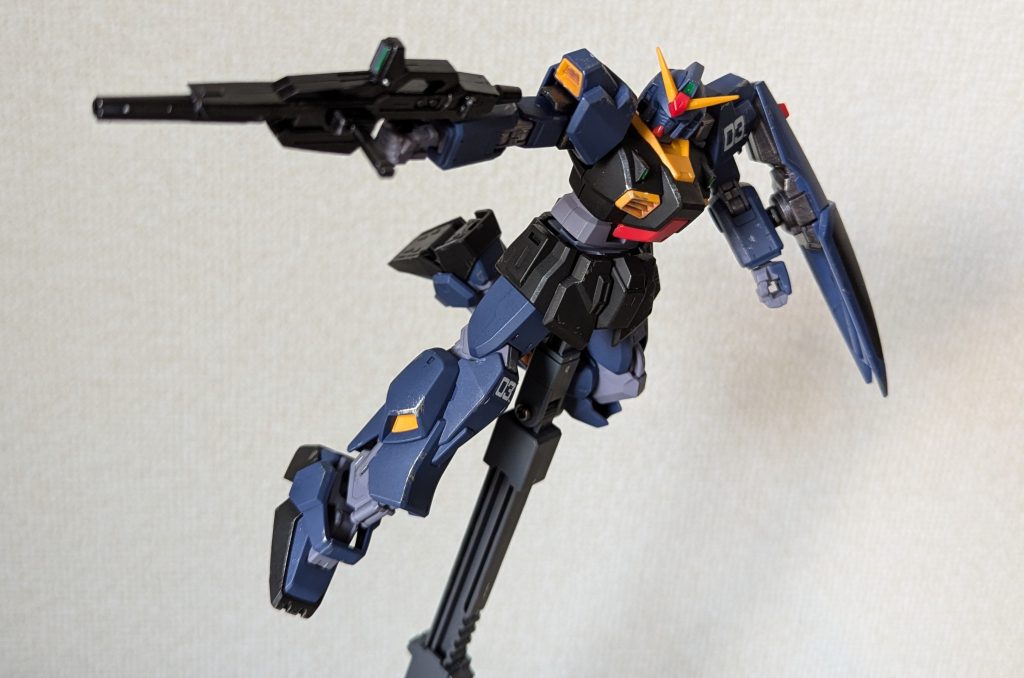 ガンダムMk-Ⅱ ティターンズ 筆塗り部分塗装 ウェザリング–5枚目/制作者:イヌトネコ