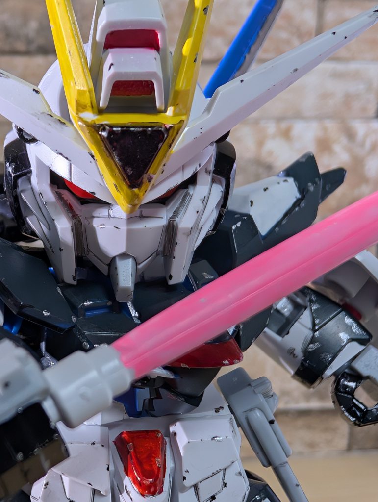 かわいらしさのあるSDEXですが、歴戦の機体らしいカッコ良さがプラスされてとても良い感じです…!