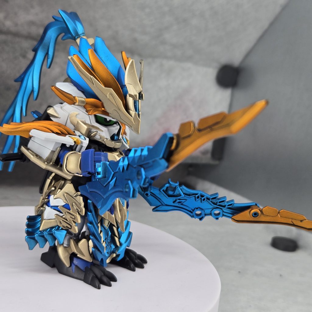 蒼虎影（牙影）持った状態両手武器で逆手持ちは孫策のイメージピッタリ、無双しそうですね持ち方工夫したらトンファーみたいになるよねー