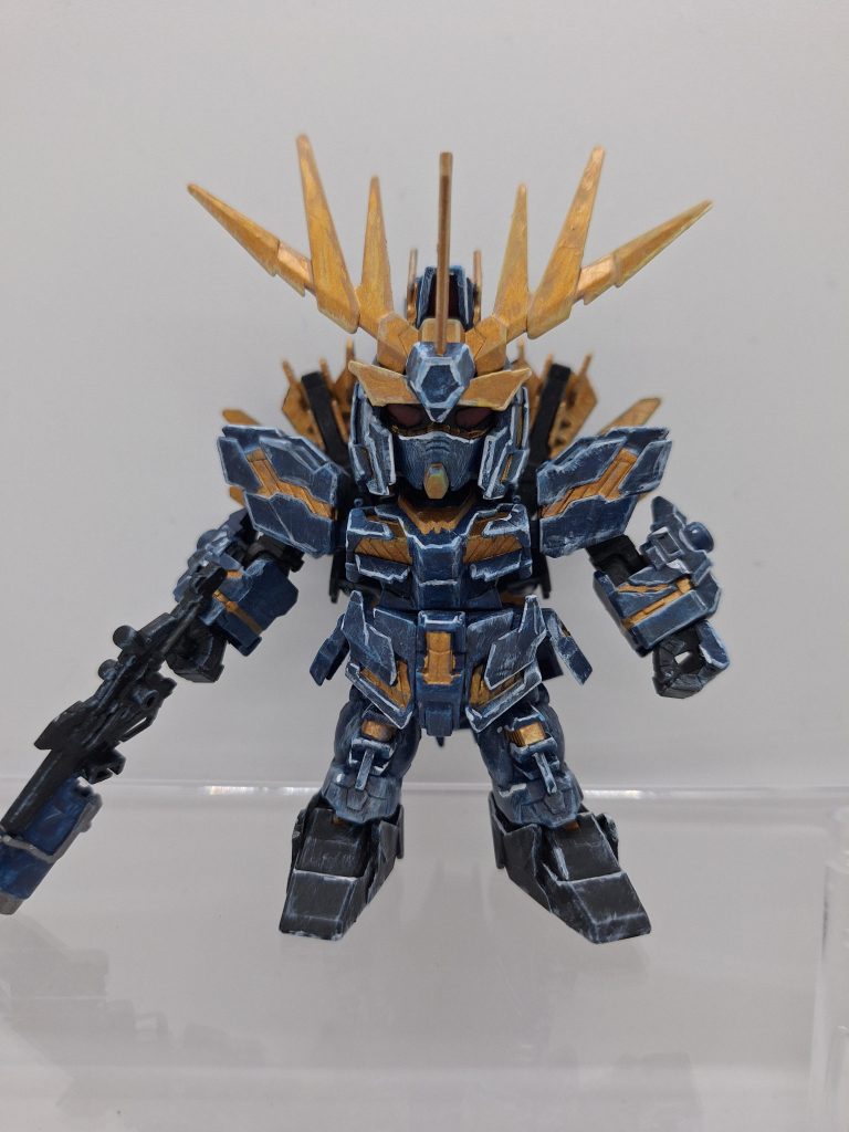 久しぶりのガンプラ筆塗りなのとドライブラシとレイアリングも初挑戦でした。難しかったです。