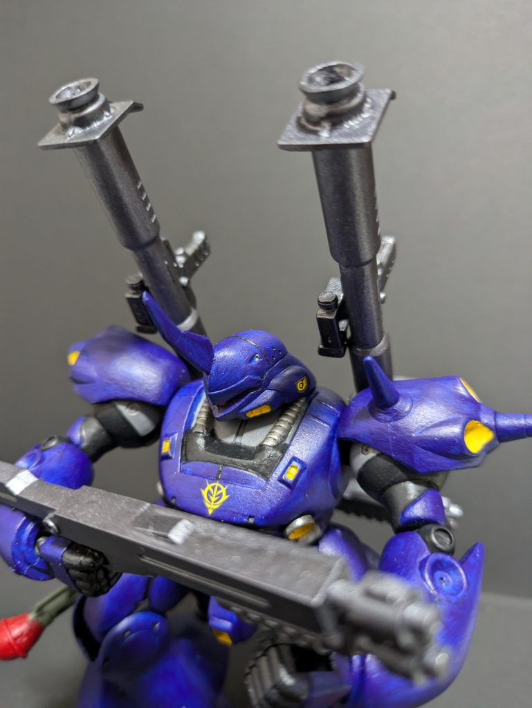 足関節とアンテナが折れていたので改修アンテナはフリーでプラバン切ったので形状がだいぶ変わってますねw