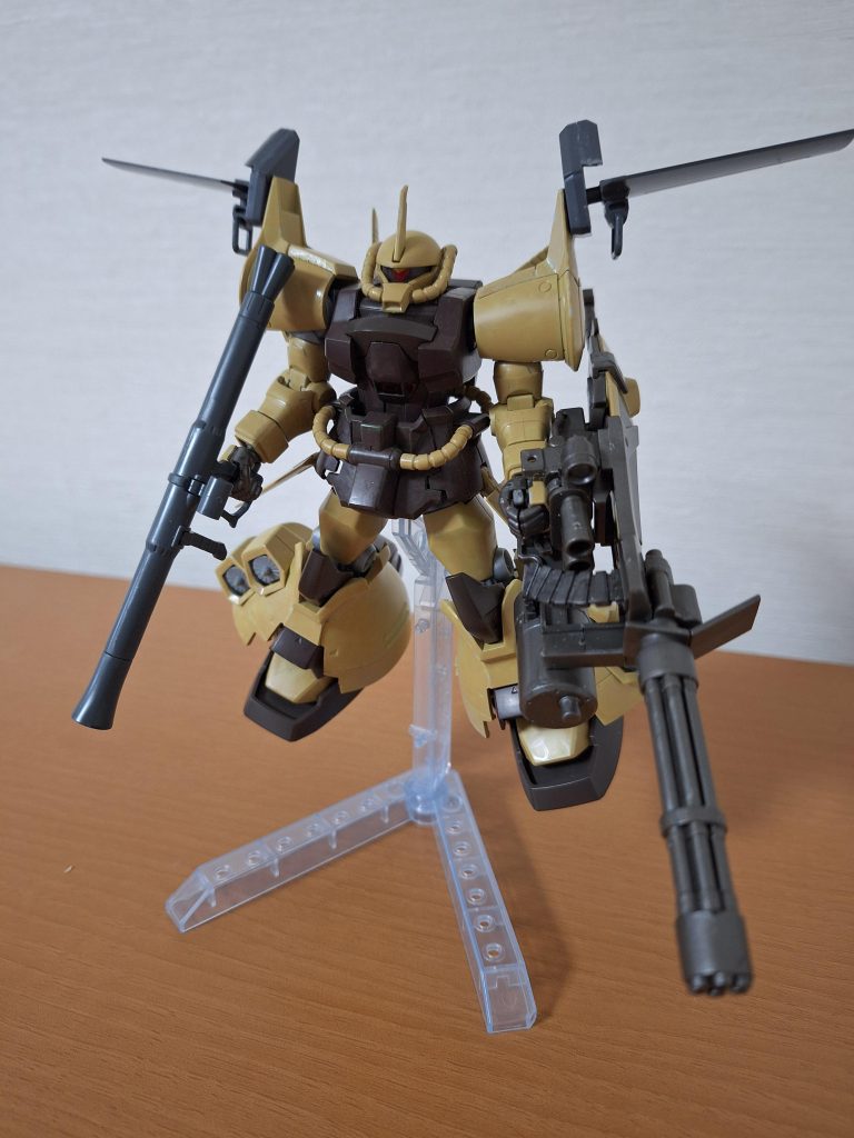 ということで、グフフライトタイプに移行する前の、グフ飛行試験型実戦配備仕様とさせていただきました。「あえて言おう、グフ飛行試験型であると‼️｣