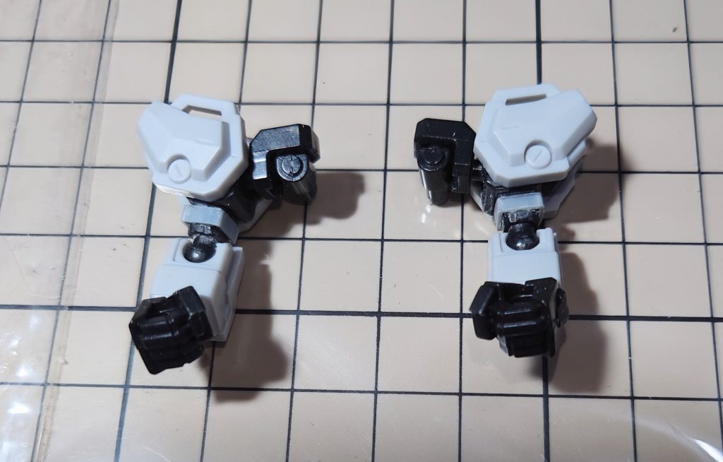 腕が短い感じがしたので二の腕を2ミリ程延長してみました。 