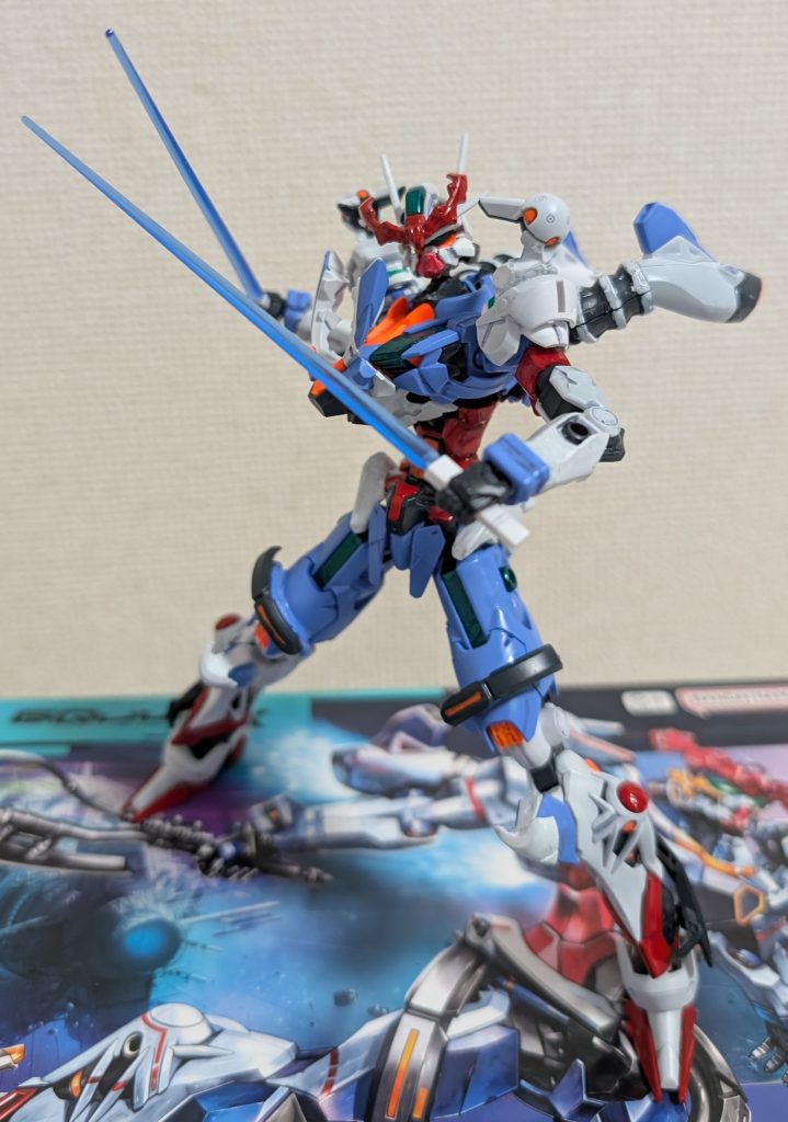 まずはエアリアルのビームサーベル二刀流。