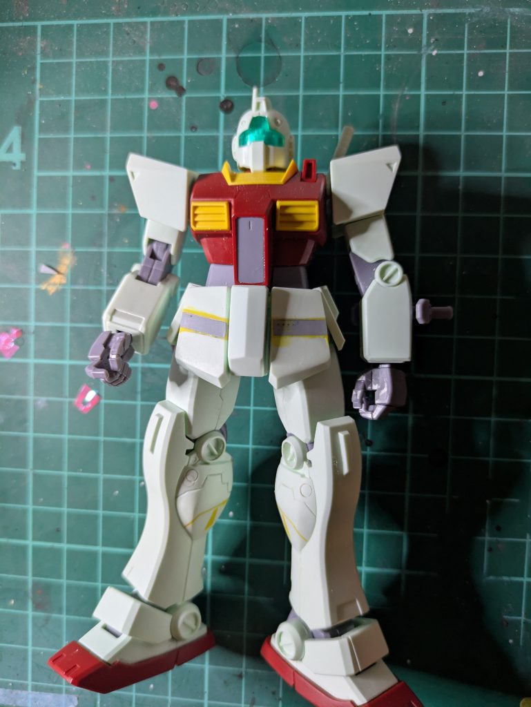 フロントアーマー延長とふくらはぎのモールド変更