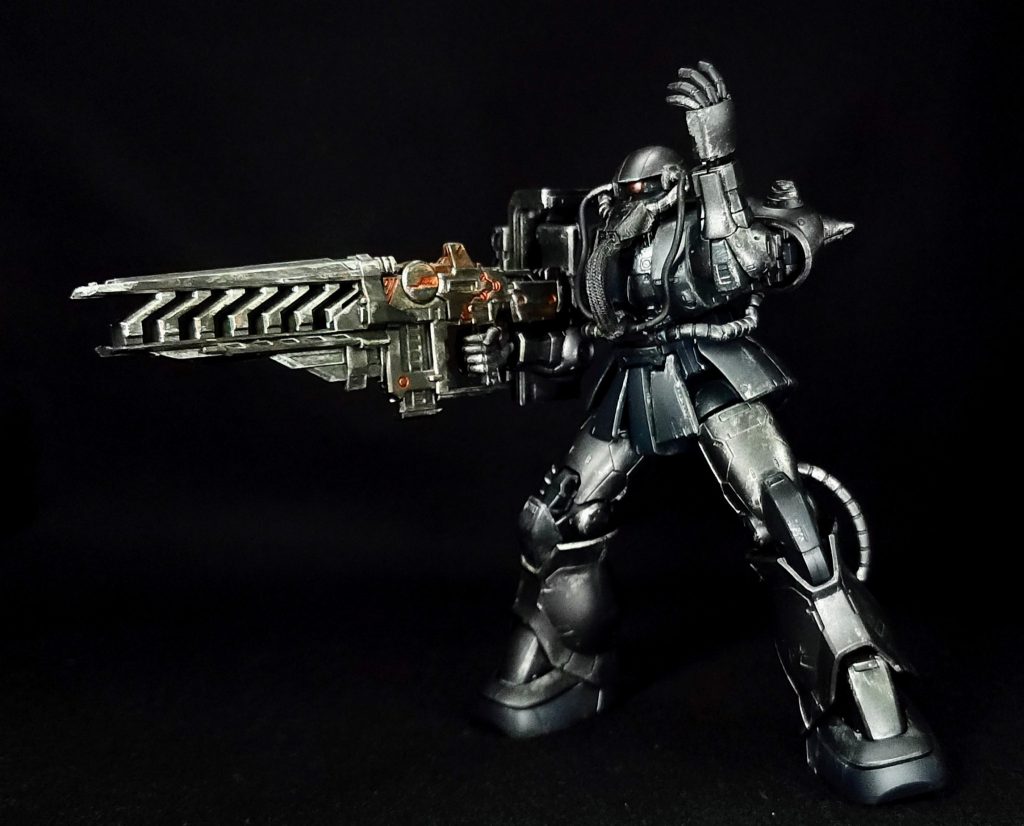 ザクII(THE ORIGIN) 電磁砲装備–4枚目/制作者：塗装狂主任