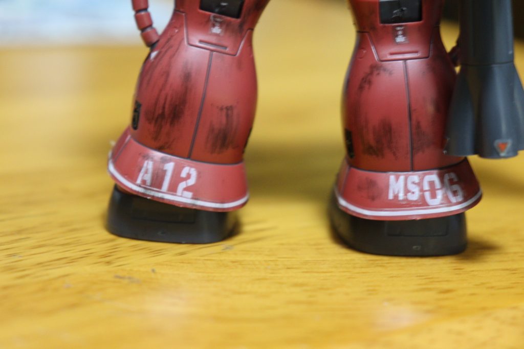 100均ステッカーを使って機体番号。数字とアルファベットのサイズ、同じにして欲しかったなぁ…まあ仕方が無いか。