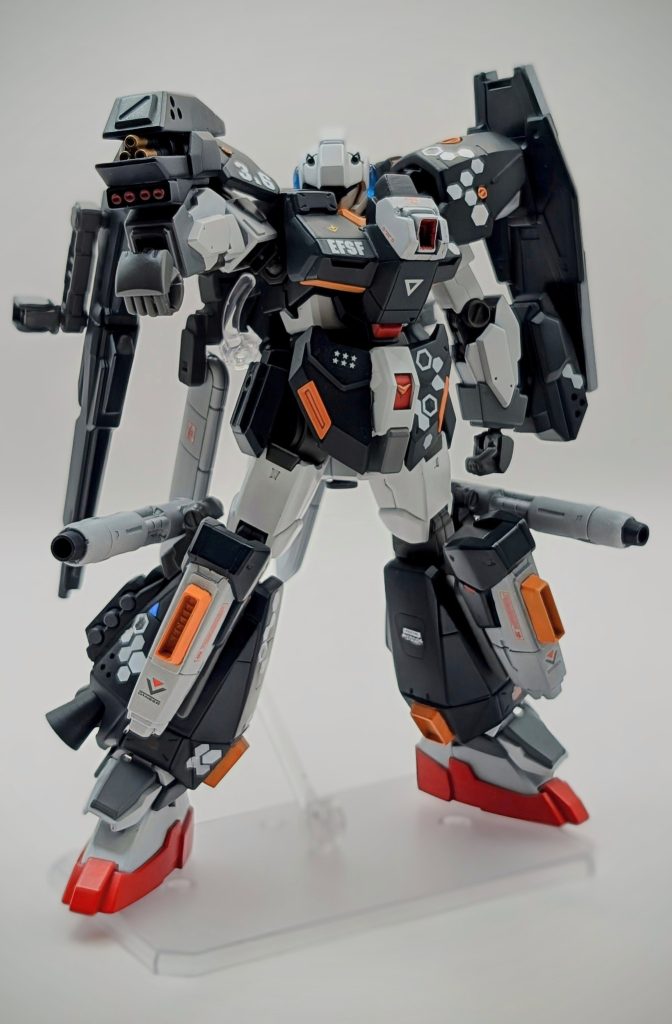 ・ガトリングガン&グレネードランチャーガンダムNT-1の物の発展型というイメージです🫡こういう仕込み武器って使い勝手良さそうなので、自分が乗り込むなら絶対付けたい😏笑