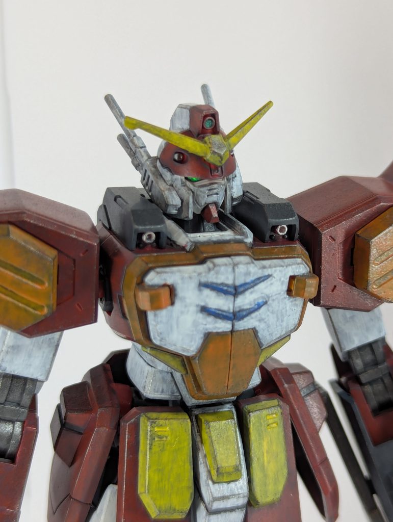 本当は色々オプションパーツを買い込んでいて、ミサイルポッドなど増加しようとしていたのですが、どうにもかっこよく仕上がらず、結局元のキットのまま投稿となりました🤣改造やミキシングはこれから勉強です…ご覧頂きましてありがとうございました！