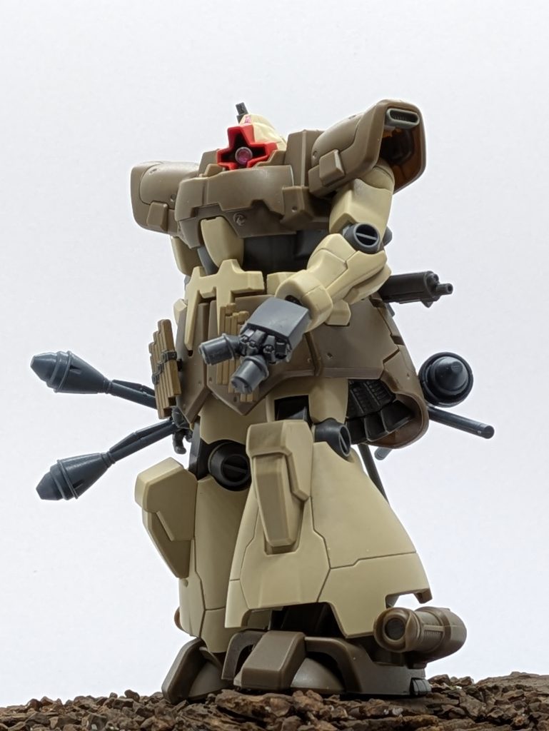 片手にシュツルムファウストを2本持ち出来るようにしてます！左手は折角なのでユニコーンで(笑)んーモノアイ可動頑張ったつもりでしたが目立たず(´Д⊂ヽ