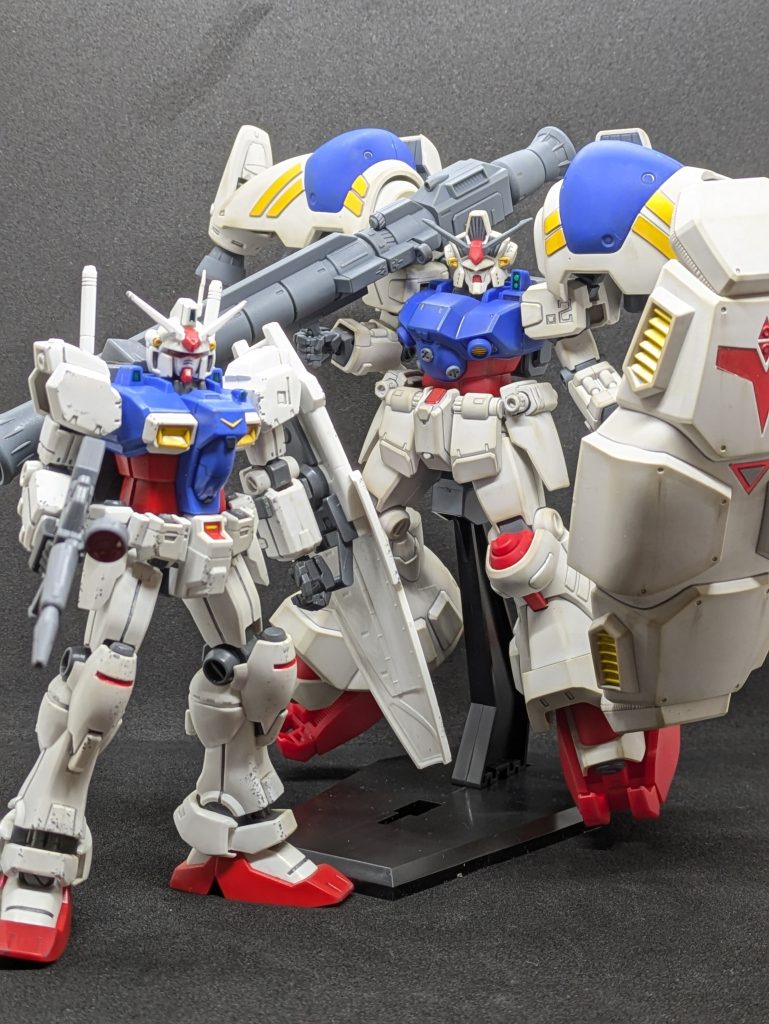 1号機と撮っておきますか!2号機デカい!強奪されない世界線も気になる今日この頃!お付き合いくださりありがとうございます✨勝手に0083縛りもう少し続きますヽ(`▽´)/