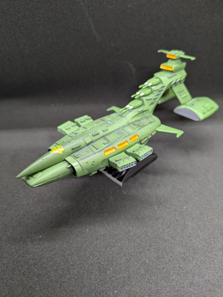 ムサイ級もOVA等を含めるとかなりの数が登場していて、後期生産型とかバリエーションが色々存在します。この艦は一年戦争開戦当時から改修を重ねた歴戦の艦ということで。