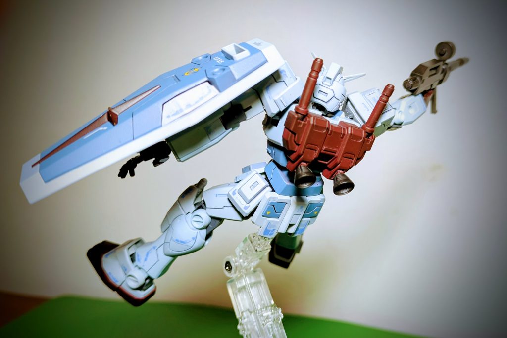 バックパックは一番くじのハズレパーツの流用です。EGのだとシンプルすぎるかなと思い使ったんですがあまり変わらないかな?