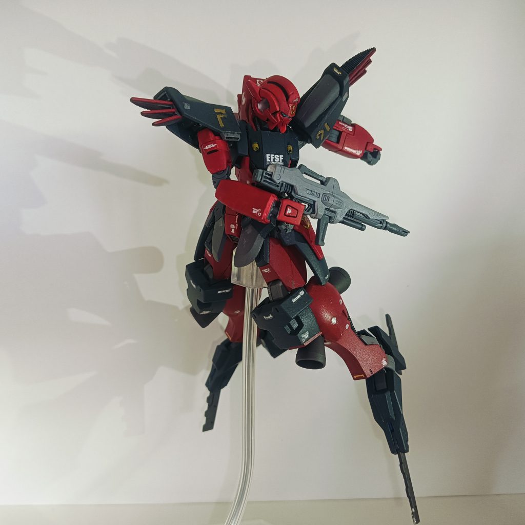 アムロ撃ち!!!ここまで太陽の光を使って撮りました。これから下はスタンドライトを使いました。違いが面白い！