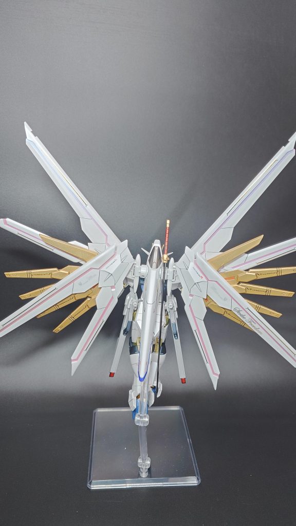 背面も😄プラウドディフェンダーのピンクラインはガイアのプリズムパステルチェリーピンクブルーで塗装しました🎵 