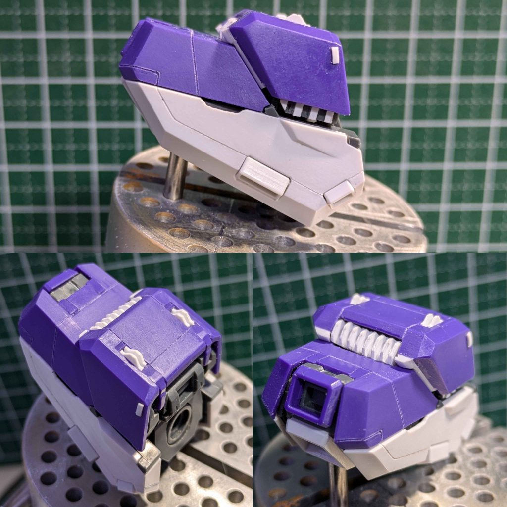 肩・基部周りの部分を2mm上に延長・各部にシイタケ・スジボリ