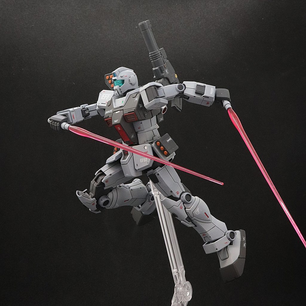 HG ジム(ショルダーキャノン/ミサイルポッド装備)–4枚目/制作者:TDK