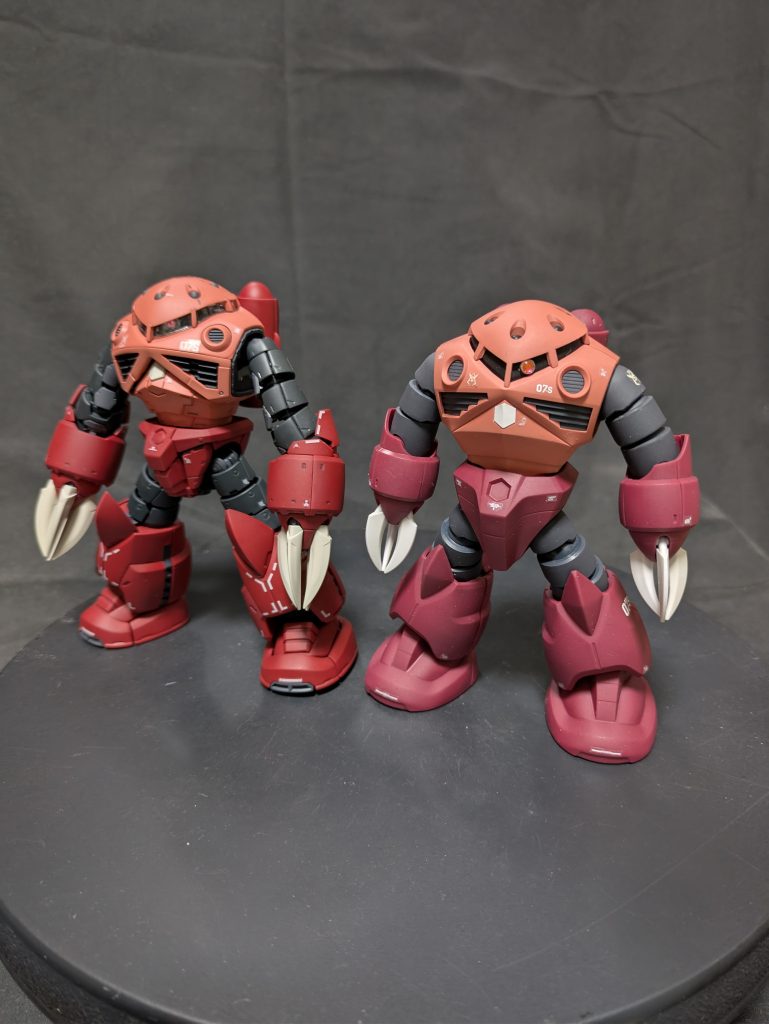 RGシャア専用ズゴックとツーショット