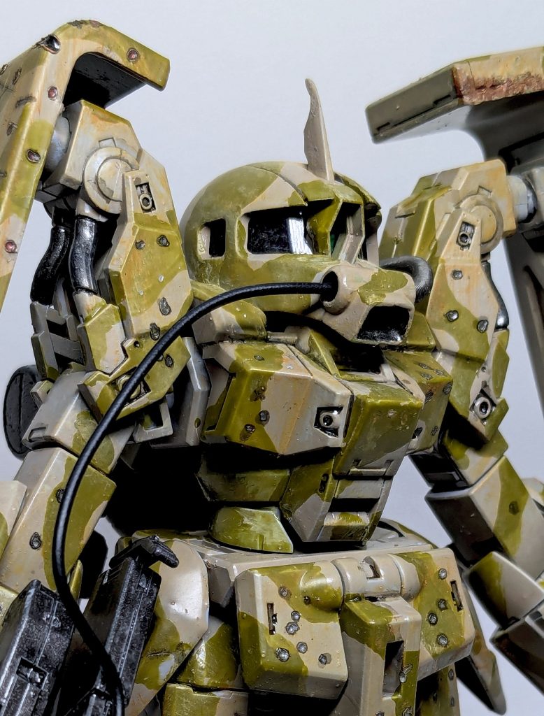 ジャンクのMGザクヘッドを使っています。汚いですけどアップで💦