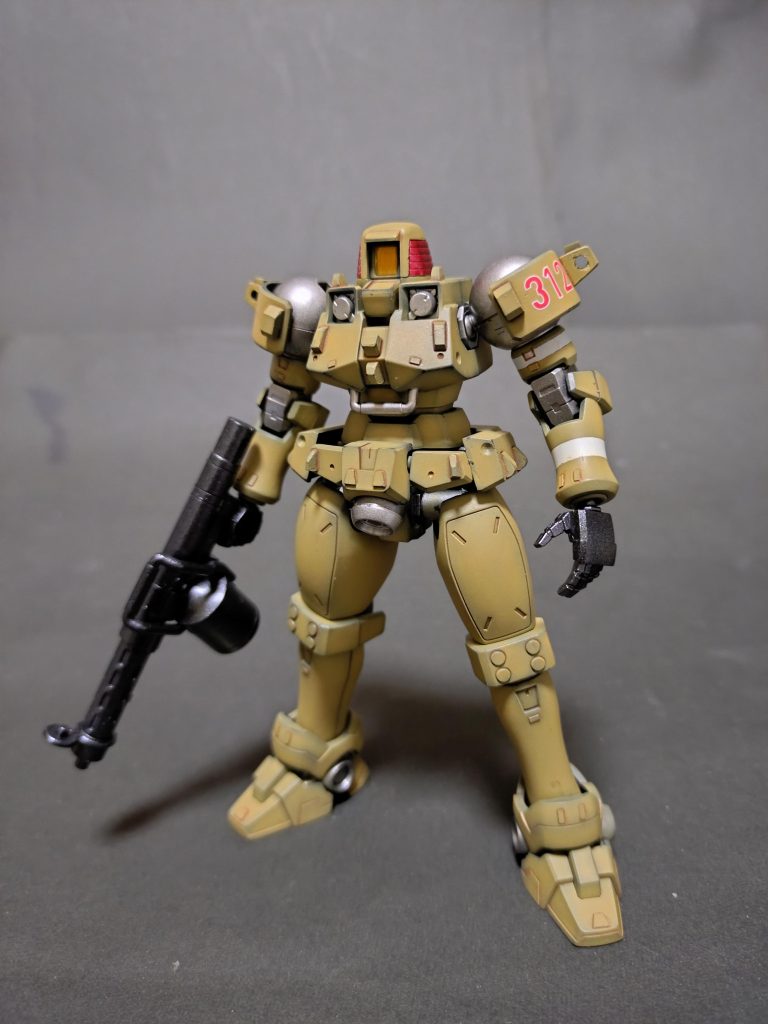 《OZ-06MSリーオー 地上戦仕様》HGACリーオー–2枚目/制作者：のぴお