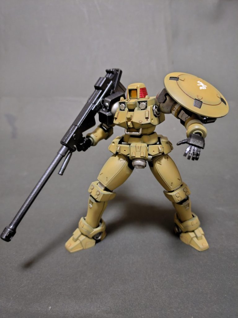 《OZ-06MSリーオー 地上戦仕様》HGACリーオー–3枚目/制作者：のぴお