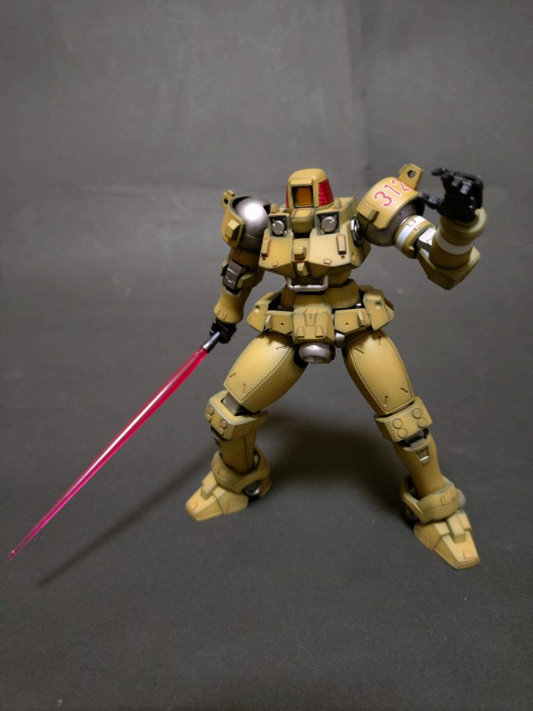 《OZ-06MSリーオー 地上戦仕様》HGACリーオー–2枚目/制作者：のぴお