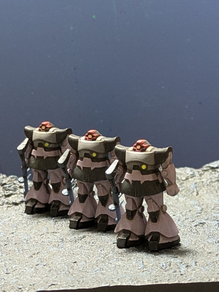 1/550黒い三連星塗るのが楽しい！が時間は溶けるのでほどほどに