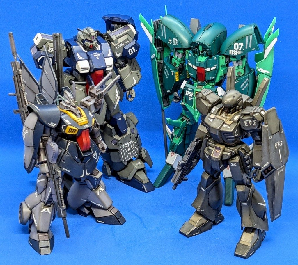 コレでナラティブ劇中の冒頭… マーサ奪還シーンに登場した機体をコンプリートです(*ノω・*)テヘ 最後までご覧頂き有り難うございます。また投稿した際は見て頂けると幸いですm(_ _)m